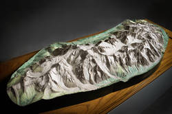 Landschaftsmodell "Mont-Blanc-Massiv"