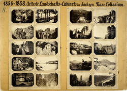 Historisches Lehrmuseum für Photographie, Tafel 8: "Die ersten Landschafts-Photographien in Sachsen. 1853."