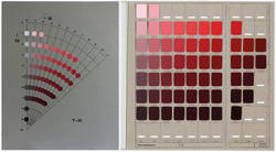 Anschauungstafel Ebene T=8 + Beiblatt 108 der Farbenkarte DIN 6164 ( Ausgabe 1980)